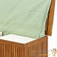 Coffre de jardin 205L en bois d'acacia avec doublure intérieure