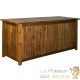 Coffre de jardin 205L en bois d'acacia avec doublure intérieure