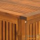 Coffre de jardin 205L en bois d'acacia avec doublure intérieure