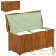 Coffre de jardin 205L en bois d'acacia avec doublure intérieure