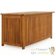 Coffre de jardin 205L en bois d'acacia avec doublure intérieure