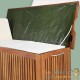 Coffre de jardin 205L en bois d'acacia avec doublure intérieure