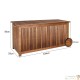 Coffre de jardin 205L en bois d'acacia avec doublure intérieure