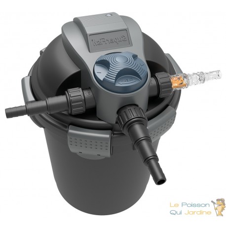 Filtre de bassin pression 5000L avec clarificateur UV 7W intégré