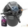 Filtration pression bassin 5000L UV 7W + 500ml bactéries de démarrage