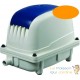 Set Aérateur Bassin Pompe à air 2700 l/h 1 diffuseur 31 cm SILENCIEUX. Pour 4000 litres environ