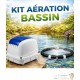 Set Aérateur Bassin Pompe à air 9000 l/h 1 diffuseur 31 cm de diamètre SILENCIEUX. Pour 4000 litres environ