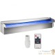 Cascade - Lame D'Eau 30 cm Inox + Led Couleur Pour Bassin De Jardin