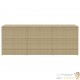 Grand Coffre de Jardin XXL Beige – 180 cm – Résine Tressée & Ouverture Assistée