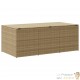 Grand Coffre de Jardin XXL Beige – 180 cm – Résine Tressée & Ouverture Assistée