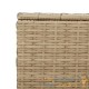 Grand Coffre de Jardin XXL Beige – 180 cm – Résine Tressée & Ouverture Assistée