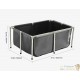Bassin à Poissons Hors Sol 480L - Bac de Secours, Nursery et Élevage avec Vitre