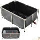 Bassin à Poissons Hors Sol 480L - Bac de Secours, Nursery et Élevage avec Vitre