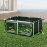Bassin à Poissons Hors Sol 480L - Bac de Secours, Nursery et Élevage avec Vitre