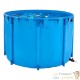 Bassin à Poissons Hors Sol 1700L Bleu - Bac de Secours, Éphémère et Aquaculture