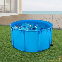 Bassin à Poissons Hors Sol 3100L - Bassin Hôpital, Quarantaine et Nursery - Bleu