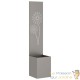Jardinière avec panneau décoration pissenlit 32 x 32 x 150 cm - Acier Corten