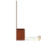 Jardinière avec panneau décoration pissenlit 32 x 32 x 150 cm - Acier Corten