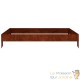 Jardinière carrée en acier Corten 100x100x18.5 cm – Design Industriel
