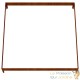 Jardinière carrée en acier Corten 100x100x18.5 cm – Design Industriel