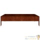 Jardinière carrée en acier Corten 100x100x26 cm – Durable & Robuste