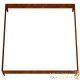 Jardinière carrée en acier Corten 100x100x26 cm – Durable & Robuste