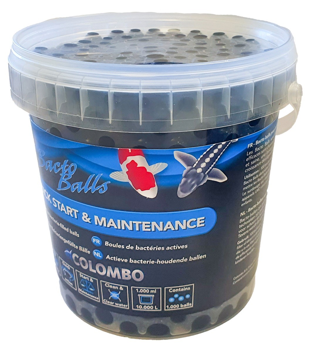 Billes de Bactéries Actives pour Bassin - 1000ml - Format Économique