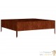 Jardinière carrée en acier Corten 100x100x33.5 cm – Design & Volume