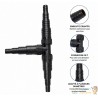 Raccord en T Triple Embout Étagé - Ø 20/25/32/40 mm - avec Joints