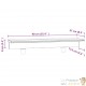 Lame d'eau Cascade Acrylique LED RVB - 90 cm - Bassin, Piscine Chlore et Sel
