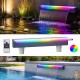 Lame d'eau Cascade Acrylique LED RVB - 108 cm - Bassin, Piscine Chlore et Sel