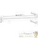Lame d'eau Cascade Acrylique LED RVB - 108 cm - Bassin, Piscine Chlore et Sel