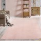 Tapis Salon Poils Courts. Rose. 140 X 200. Design, Chaud & Confortable
