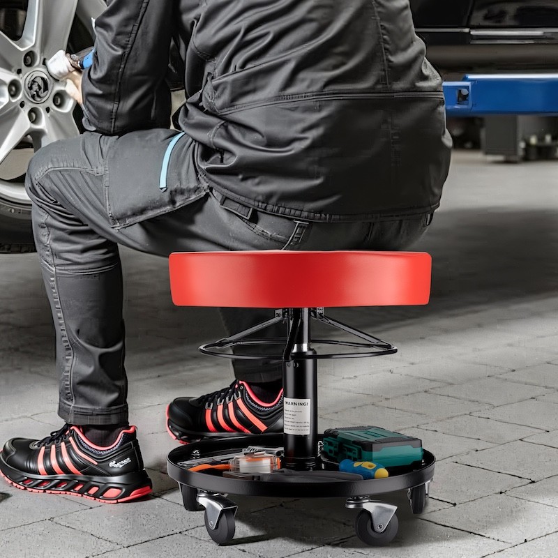 Tabouret de Mécanicien Réglable 405-535 mm - Charge 150 kg