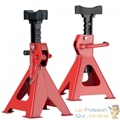 Kit de Chandelles Voiture 2 Tonnes - Hauteur Réglable 265-430 mm