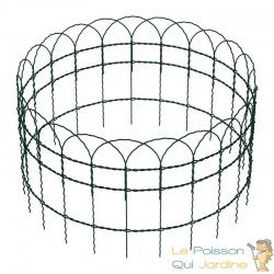 Grillage Souple Bordure Décorative Vert 0,4 x 10 m - Acier PVC Fil Ø 2 mm