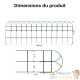 Grillage Souple Bordure Décorative Vert 0,4 x 10 m - Acier PVC Fil Ø 2 mm