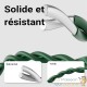 Grillage Souple Bordure Décorative Vert 0,4 x 10 m - Acier PVC Fil Ø 2 mm