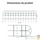Grillage Souple Bordure Décorative Vert 0,65 x 10 m - Acier PVC Fil Ø 2 mm
