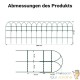 Grillage Souple Bordure Décorative Vert 0,65 x 25 m - Acier PVC Fil Ø 2 mm