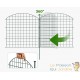 Clôture de Bassin et Jardin Vert Fil de Fer 2,5mm Maille 65x65mm Hauteur 78cm 5 Panneaux