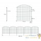 Clôture de Bassin et Jardin Vert Fil de Fer 2,5mm Maille 65x65mm Hauteur 78cm 5 Panneaux