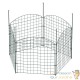 Clôture de Bassin et Jardin Vert Fil de Fer 2,5mm Maille 65x65mm Hauteur 78cm 5 Panneaux