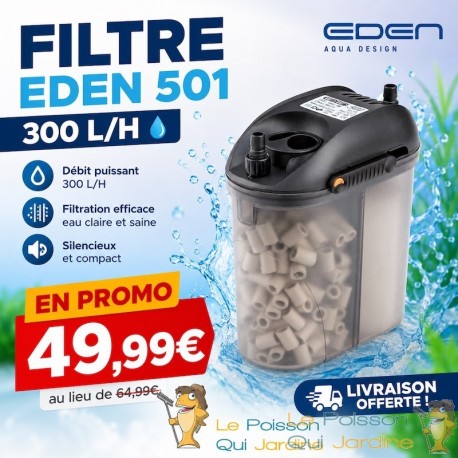 Filtre Extérieur Pour Aquariums De 60 Litres : 300 l/h, Garantie 3 ans