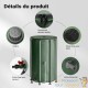 Récupérateur Eau de Pluie Pliable 500L Citerne Souple PVC avec Robinet et Couvercle