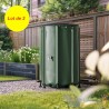 Lot de 2 Récupérateurs Eau de Pluie Pliables 500L Citernes Souples PVC avec Robinet
