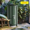Lot de 2 Récupérateurs Eau de Pluie Pliables 100L Citernes Souples PVC avec Robinet