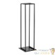 Range-Bûches d'Intérieur Hauteur 112 cm Support Bois de Chauffage Acier Thermolaqué