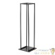 Range-Bûches d'Intérieur Hauteur 112 cm Support Bois de Chauffage Acier Thermolaqué