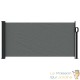 Auvent Latéral Rétractable 100 x 500 cm Brise-Vue Anthracite Terrasse Balcon
